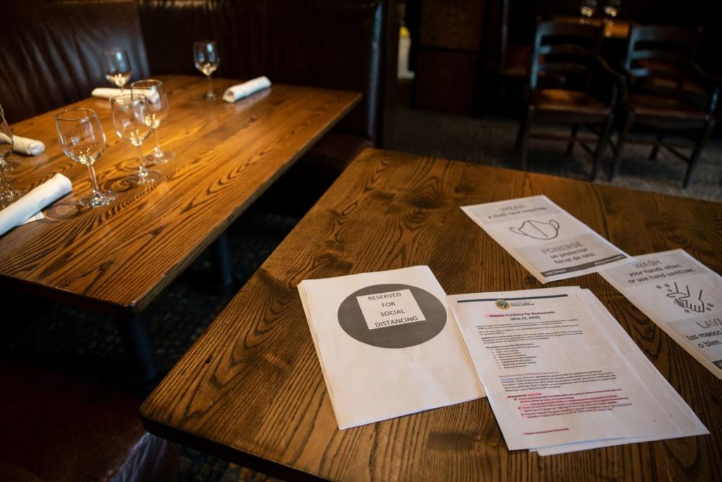 Social distancing printed materials