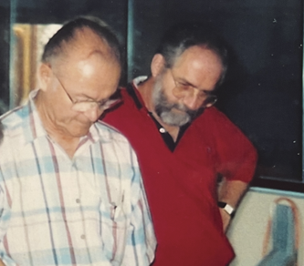 Photo of Don Rives Collaborating with Bill Carlisle